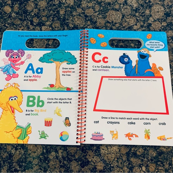 Sesame Street: Write and Wipe Learning Letters & Numbers Activity Workbook Pre-K - Picture 3 of 6